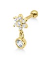 Flower CZ Stone Helix Ear Piercing TIP-2420